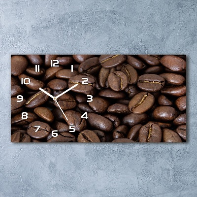 Horizontal wall clock Coffee beans