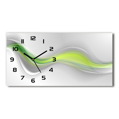 Horizontal wall clock Wave abstraction