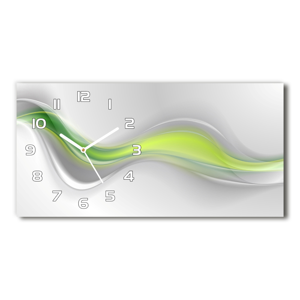 Horizontal wall clock Wave abstraction