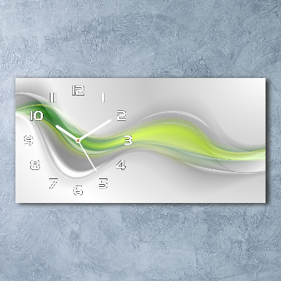 Horizontal wall clock Wave abstraction