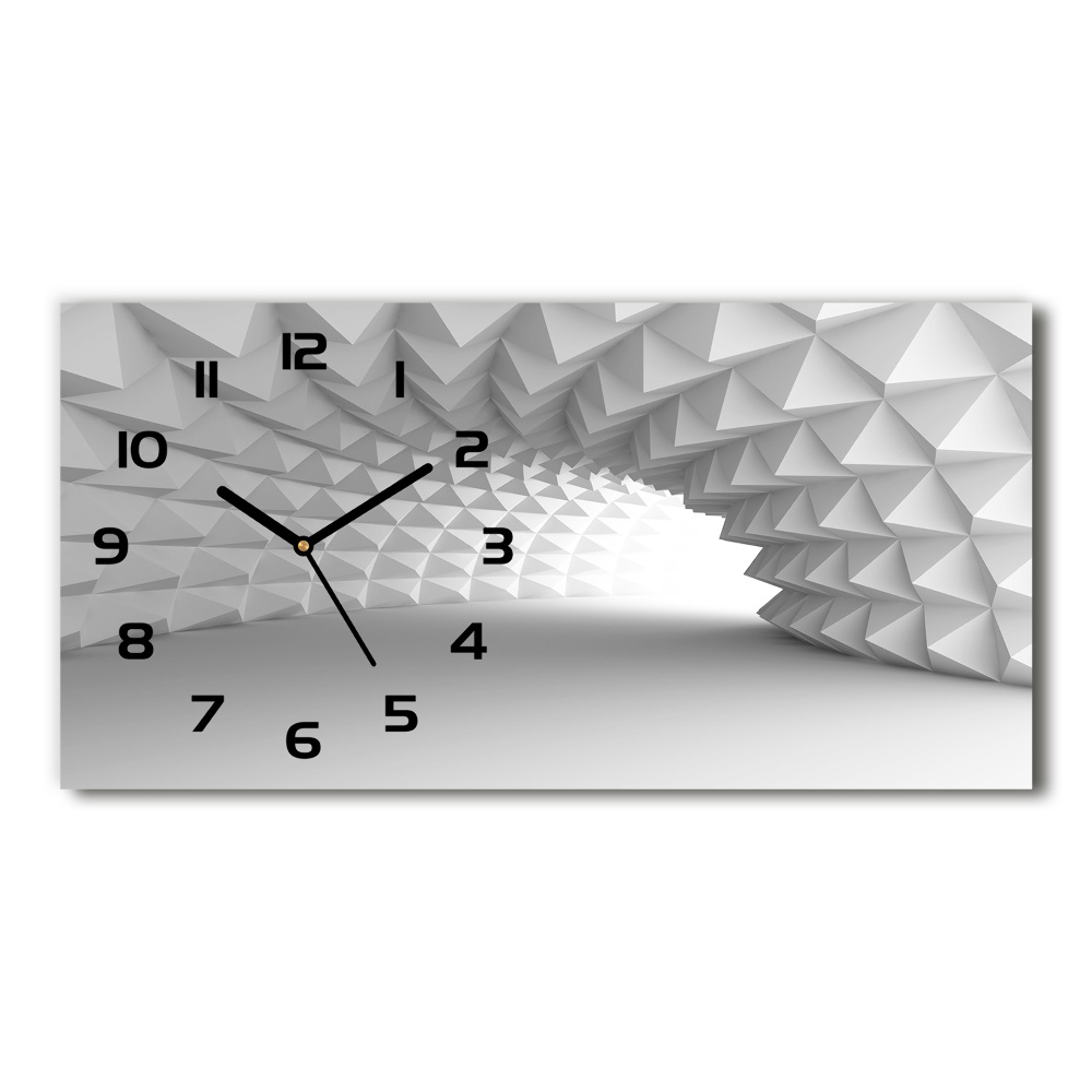 Horizontal wall clock Tunnel abstraction