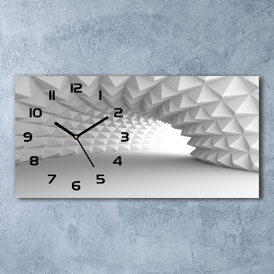 Horizontal wall clock Tunnel abstraction