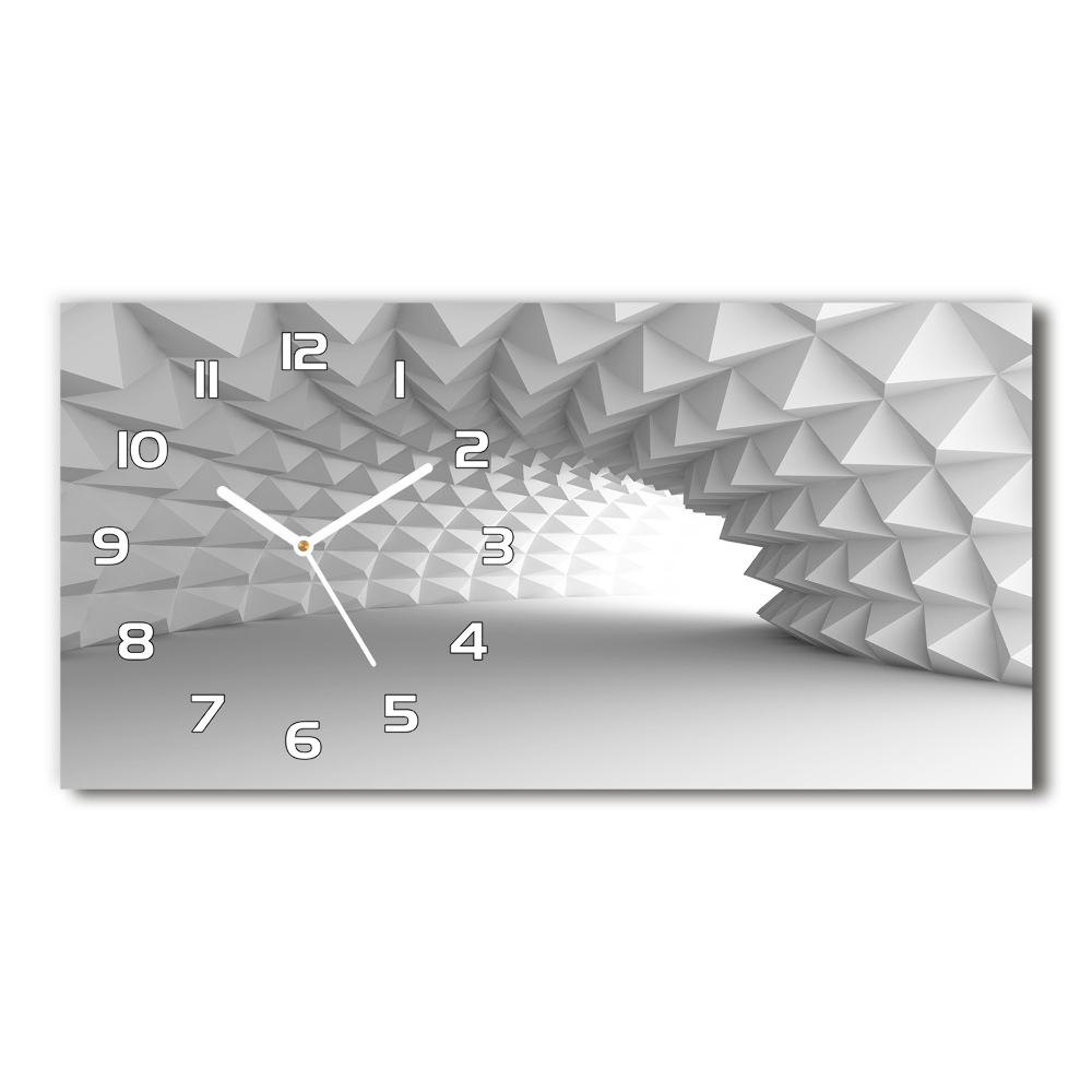 Horizontal wall clock Tunnel abstraction