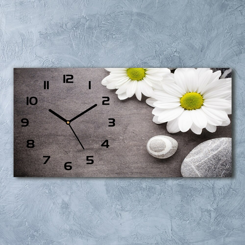 Horizontal rectangular wall clock Gerber