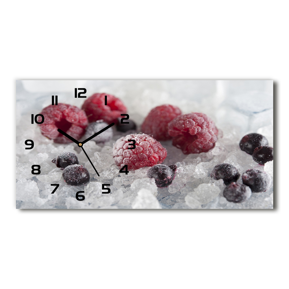 Horizontal wall clock Frozen forest fruit