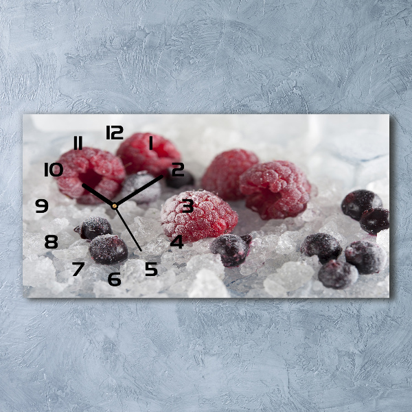 Horizontal wall clock Frozen forest fruit