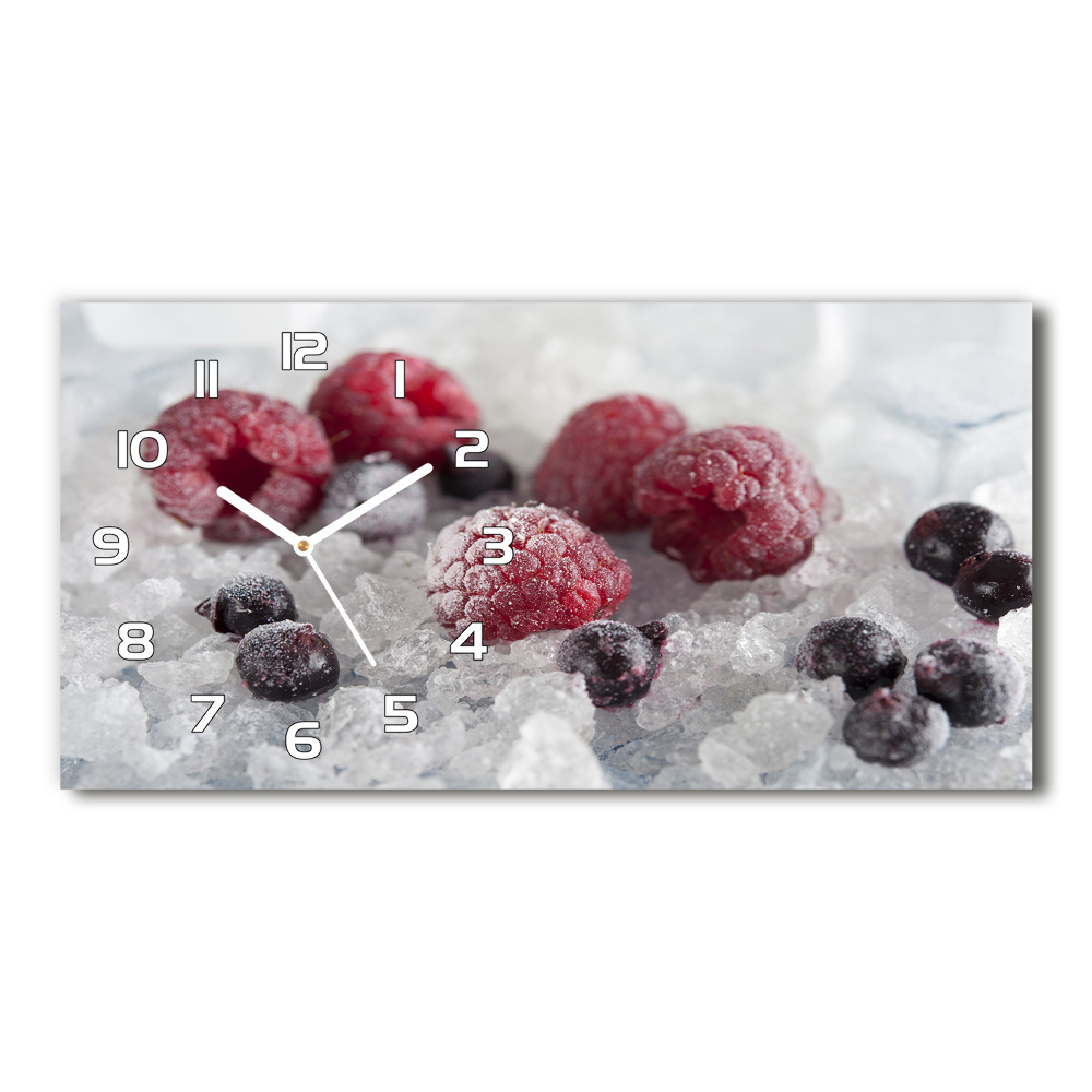 Horizontal wall clock Frozen forest fruit