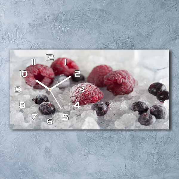 Horizontal wall clock Frozen forest fruit