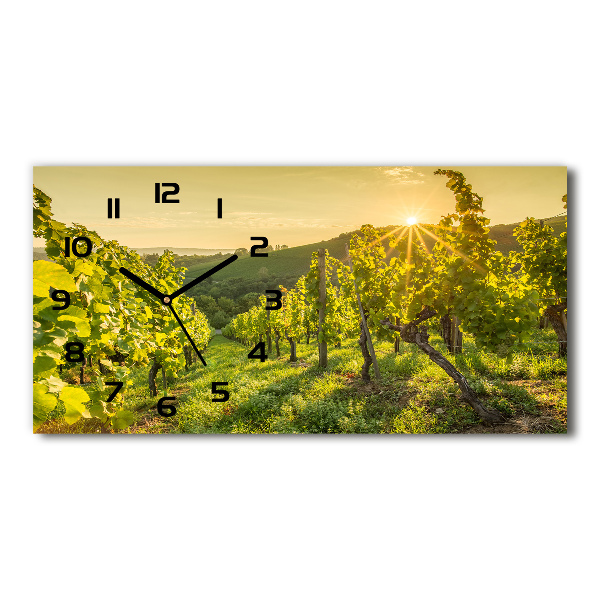 Horizontal wall clock Vineyard