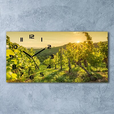 Horizontal wall clock Vineyard