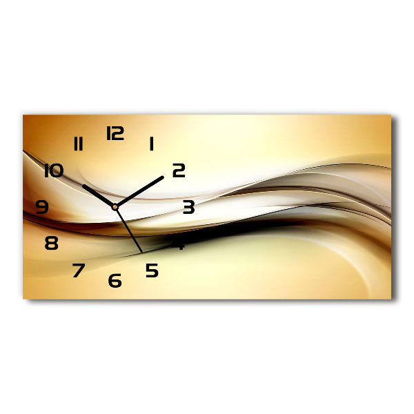 Horizontal rectangular wall clock Abstract background