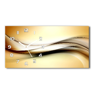 Horizontal rectangular wall clock Abstract background