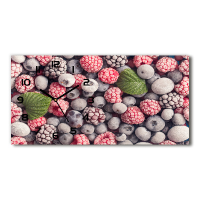 Horizontal wall clock Frozen forest fruit