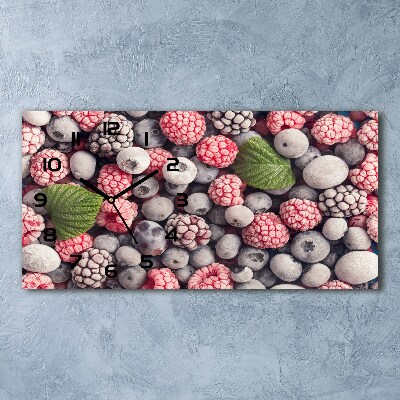 Horizontal wall clock Frozen forest fruit