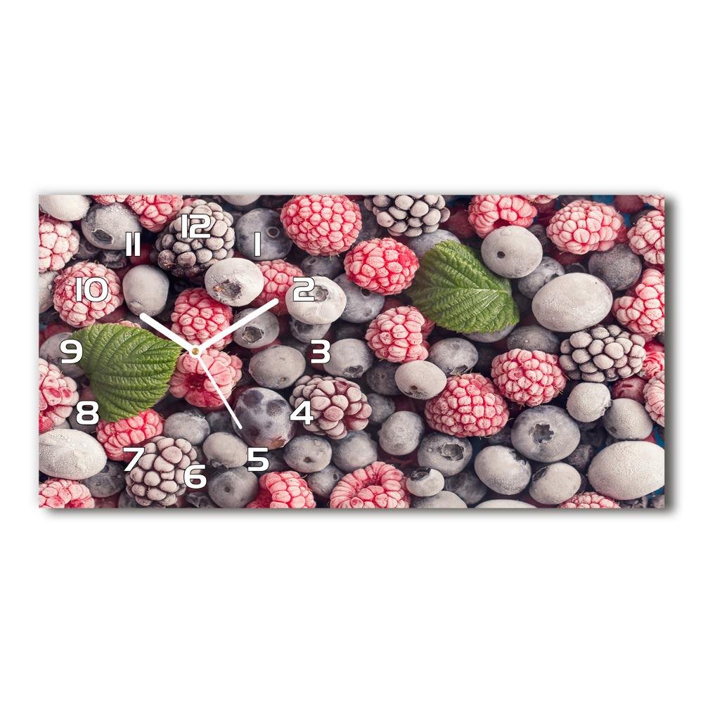 Horizontal wall clock Frozen forest fruit