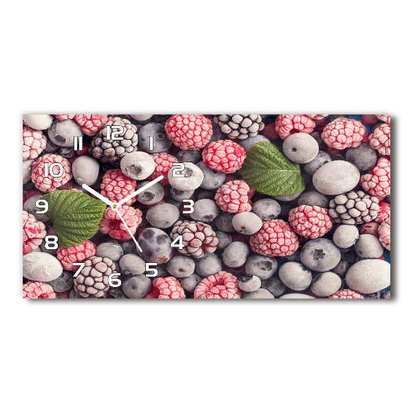 Horizontal wall clock Frozen forest fruit