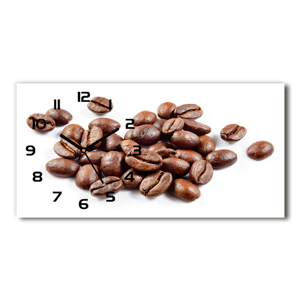 Horizontal wall clock Coffee beans