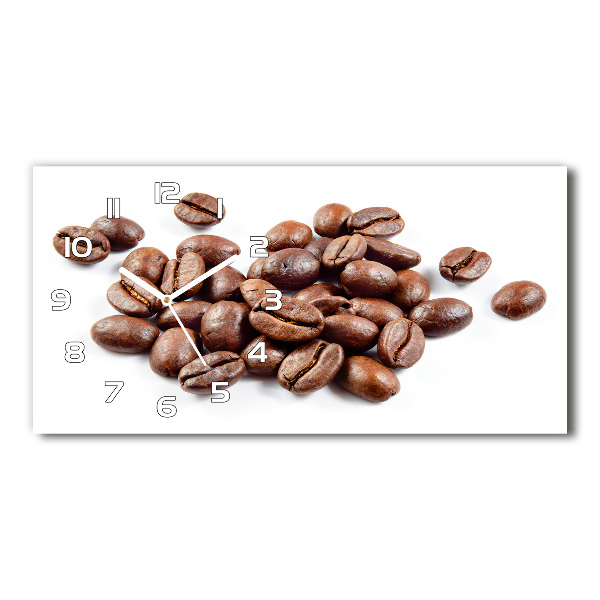 Horizontal wall clock Coffee beans