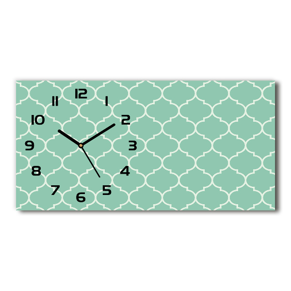 Horizontal wall clock Moroccan background