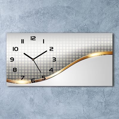 Horizontal wall clock Abstraction Background