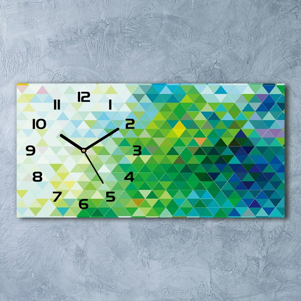 Horizontal wall clock Abstraction of the triangle