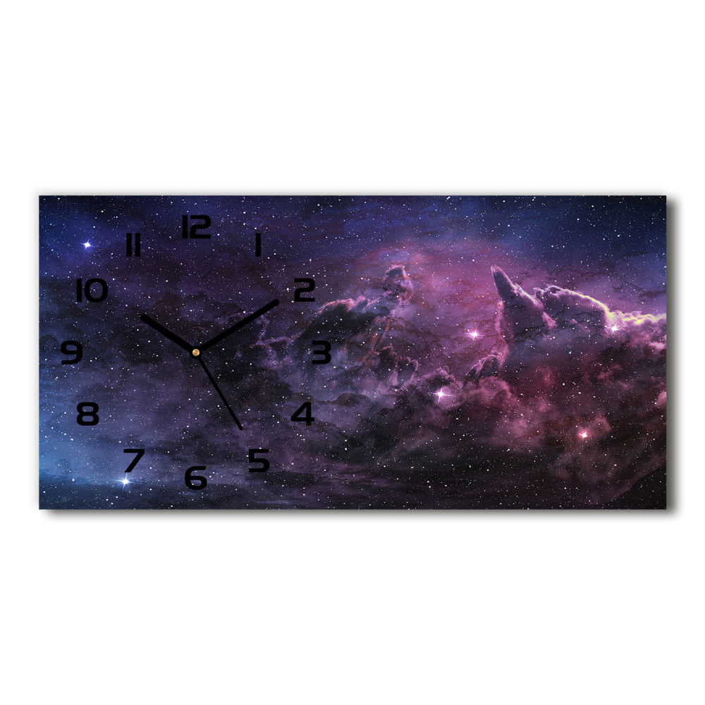 Horizontal wall clock Nebula