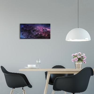 Horizontal wall clock Nebula