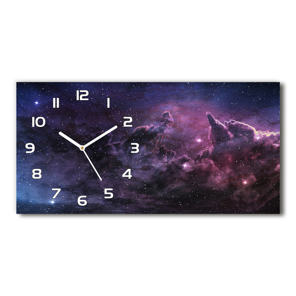 Horizontal wall clock Nebula