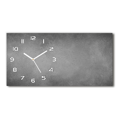 Horizontal wall clock Concrete background