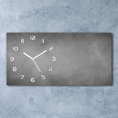 Horizontal wall clock Concrete background