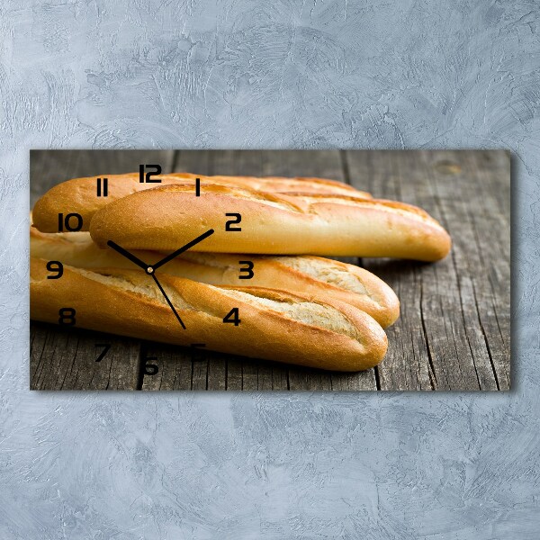 Horizontal wall clock Bagels