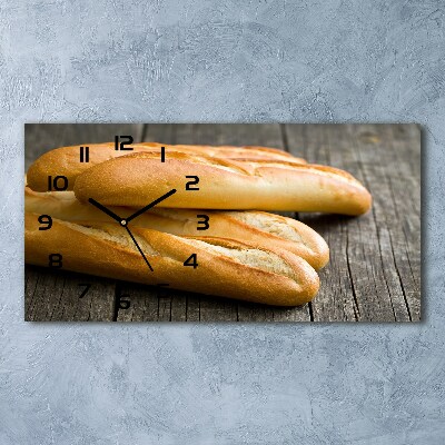 Horizontal wall clock Bagels