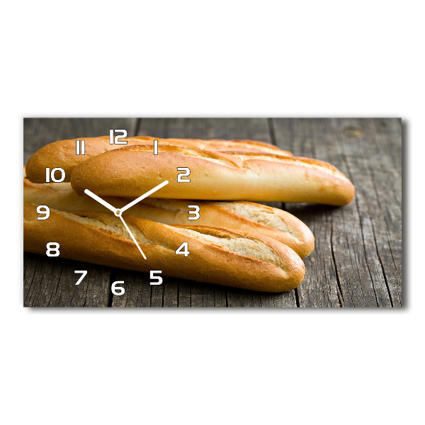 Horizontal wall clock Bagels