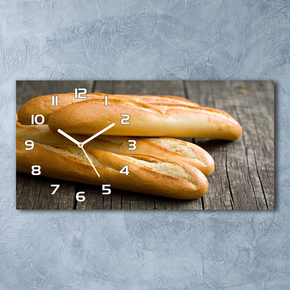 Horizontal wall clock Bagels