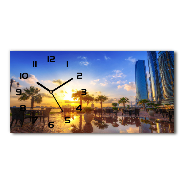 Horizontal wall clock Abu