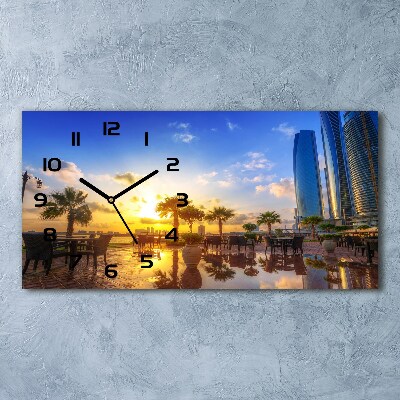 Horizontal wall clock Abu