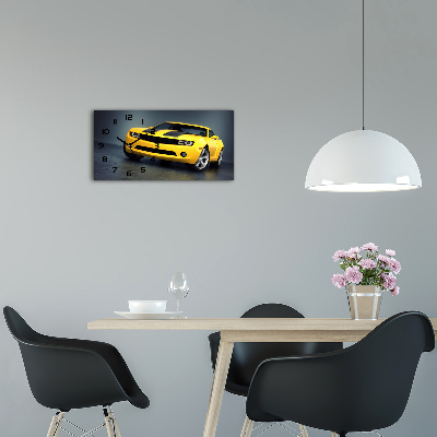 Horizontal wall clock Sports car