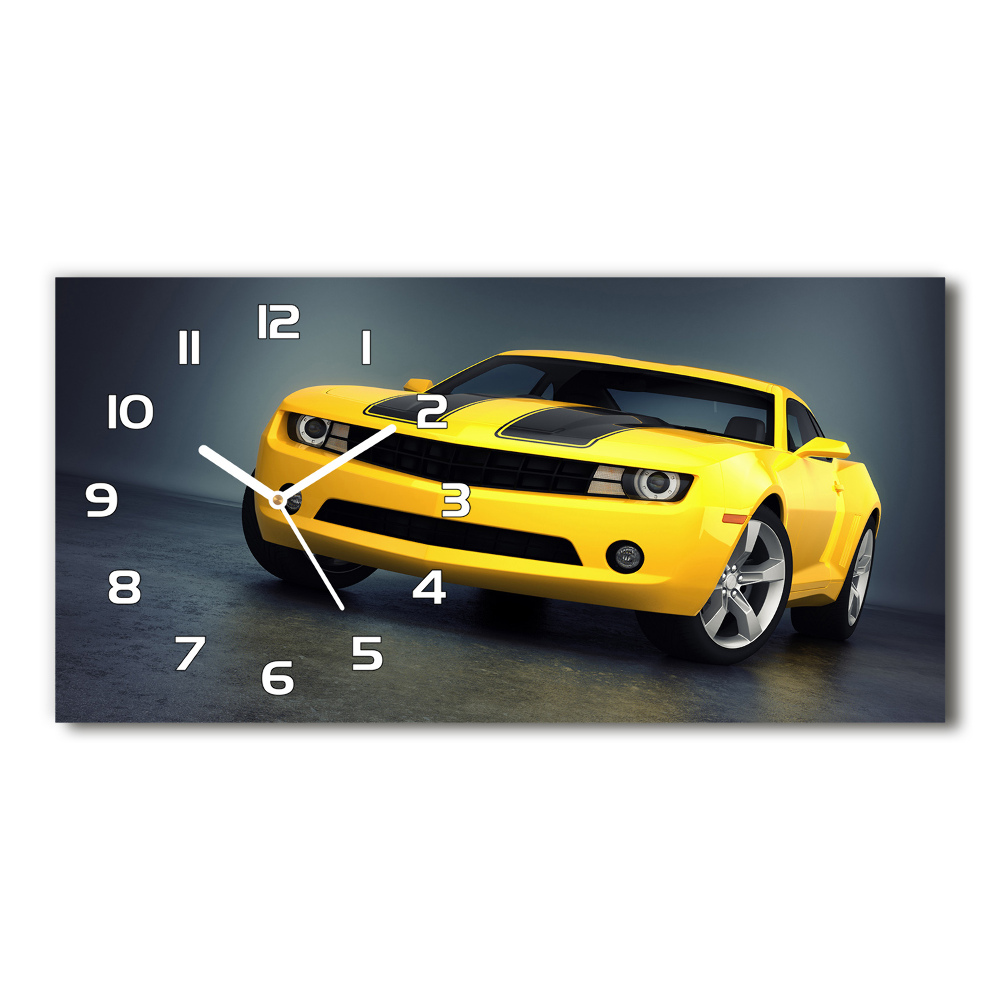 Horizontal wall clock Sports car