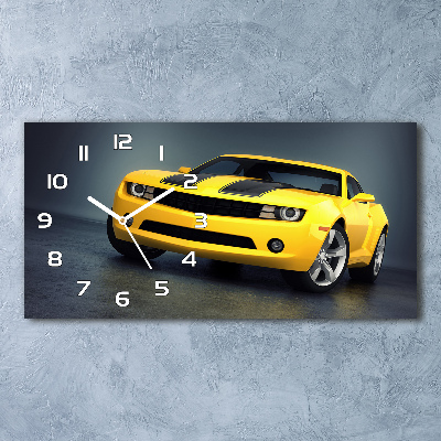 Horizontal wall clock Sports car