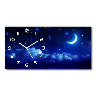 Horizontal wall clock Sky at night