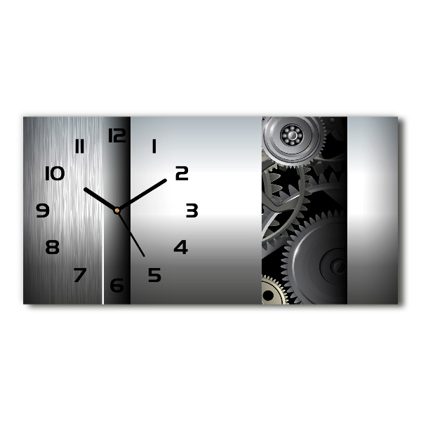 Horizontal wall clock Gears abstraction