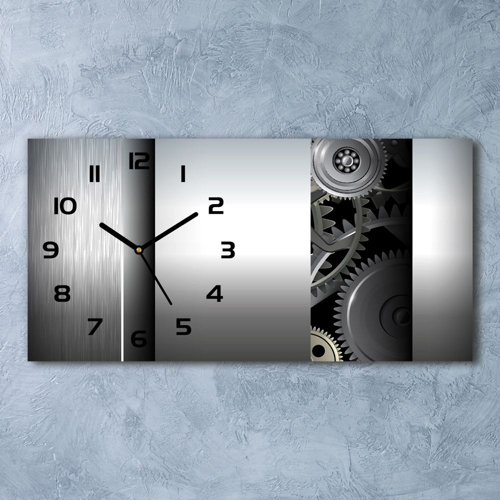 Horizontal wall clock Gears abstraction