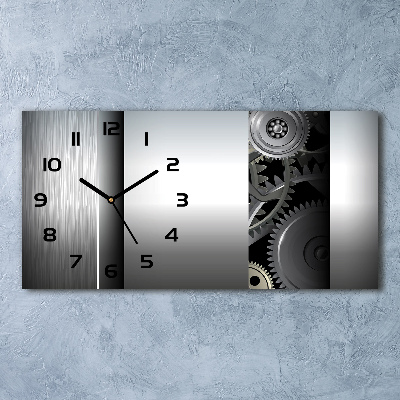 Horizontal wall clock Gears abstraction