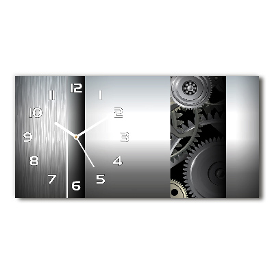 Horizontal wall clock Gears abstraction