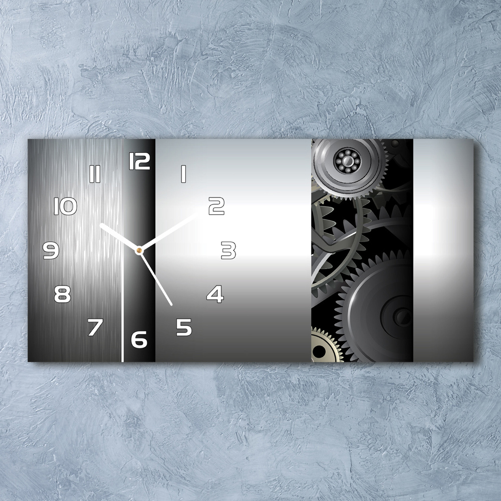 Horizontal wall clock Gears abstraction