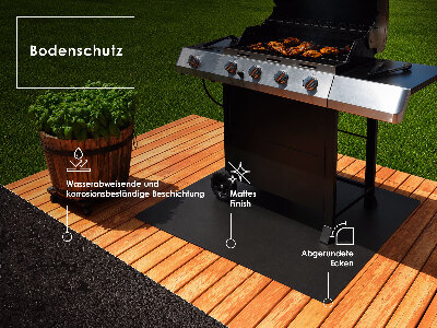 Metal grill mat Quarter 39x39 in (100x100 cm)