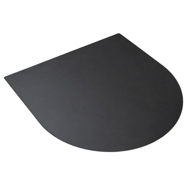 Metal grill mat semi-oval shaped 31x35 in (80x90 cm)