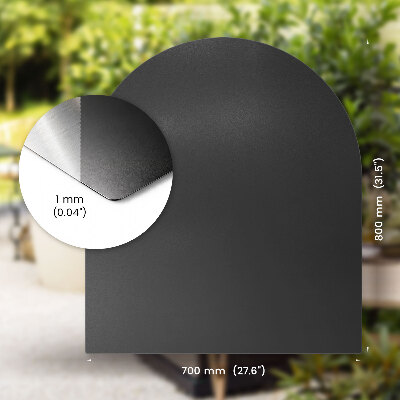 Grill deck pad half-oval 31x27 in (80x70 cm)