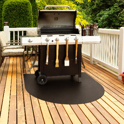 BBQ floor protector semi-oval 39x39 in (100x100 cm)