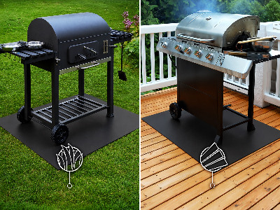 BBQ floor protector Rectangle shaped 39x31 in (100x80 cm)